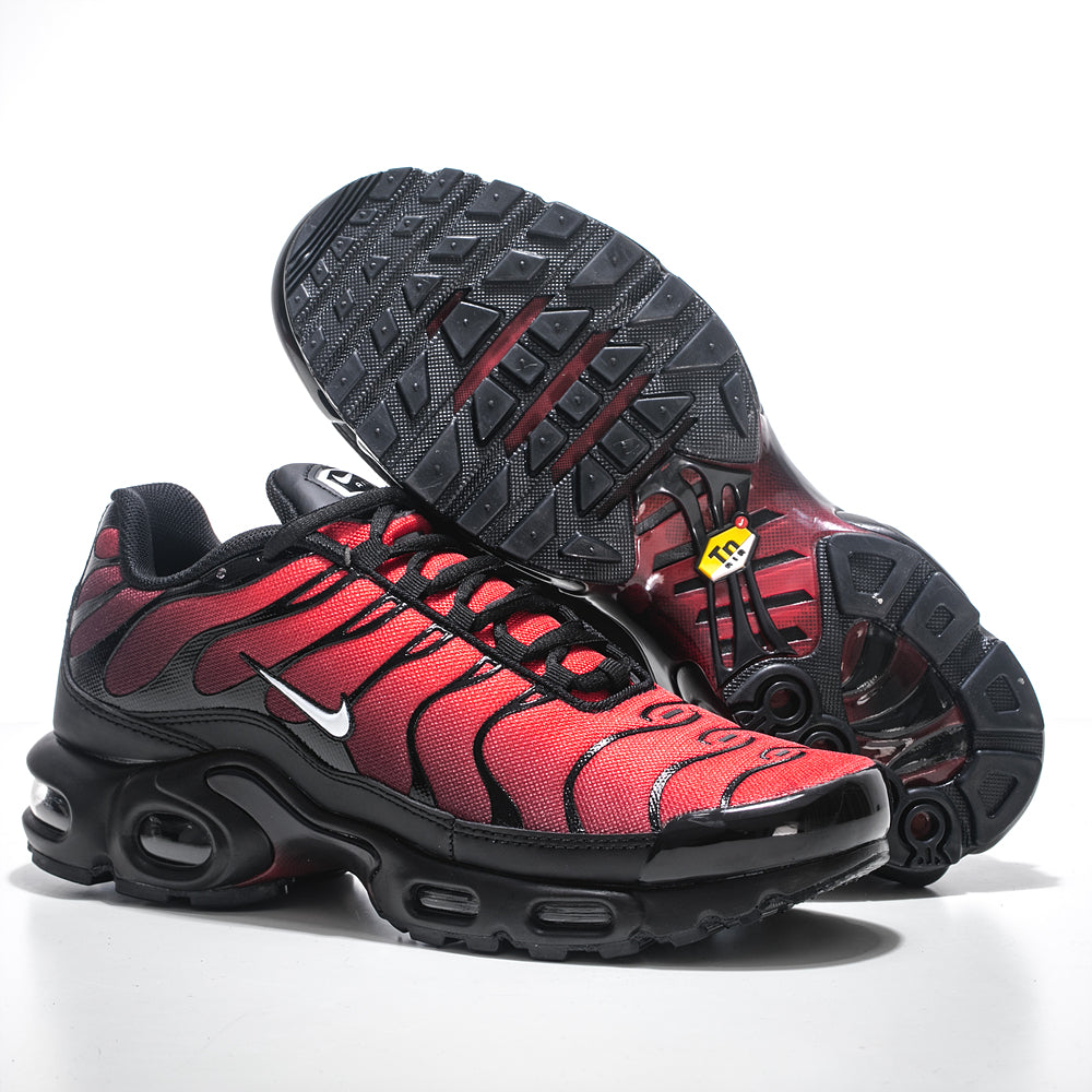 Zapatillas Airmaxplus TN Negro/ degrade rojo