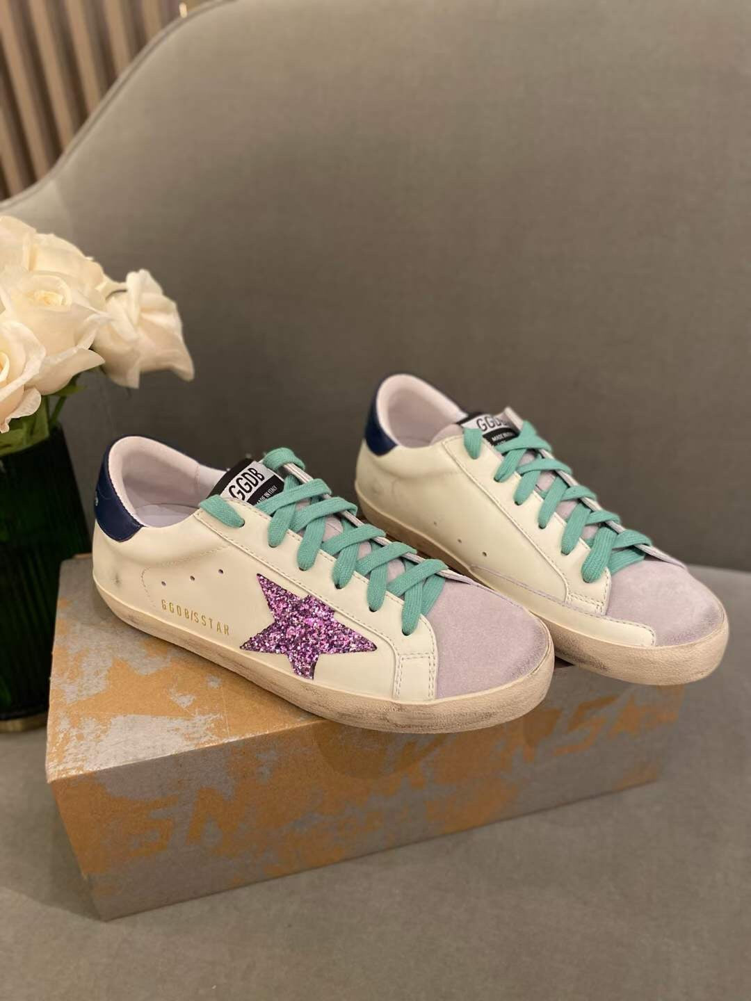 Super Star Bambas Blancas Con Estrellas Zapatillas Golden Goose