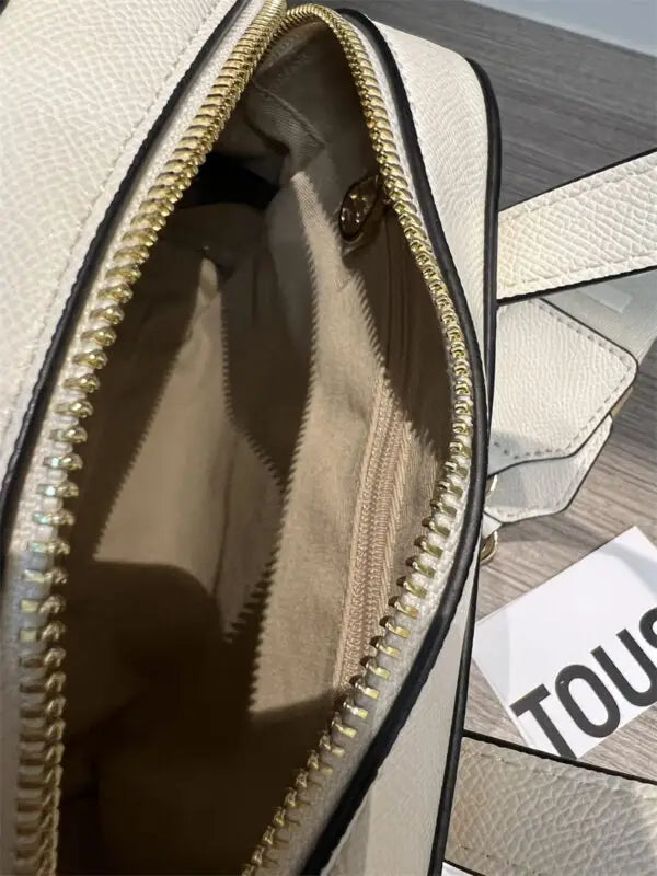 Bandolera beige oso pequeña strap desmontable