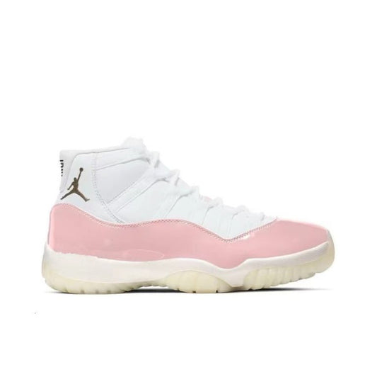 Zapatillas J 11  Blancas Rosado Claro