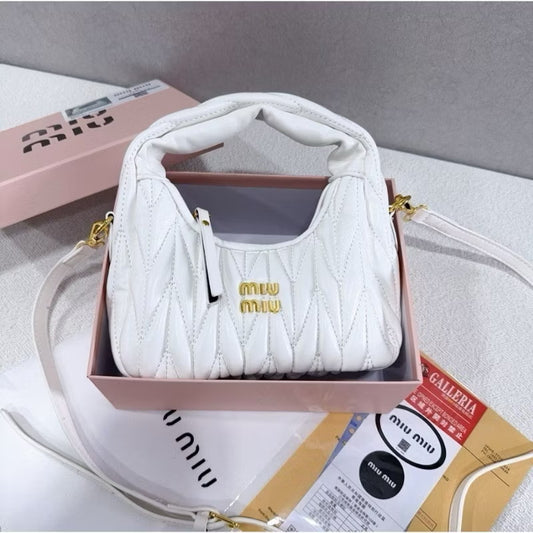 Carter Miu textura strap largo regulable blanca