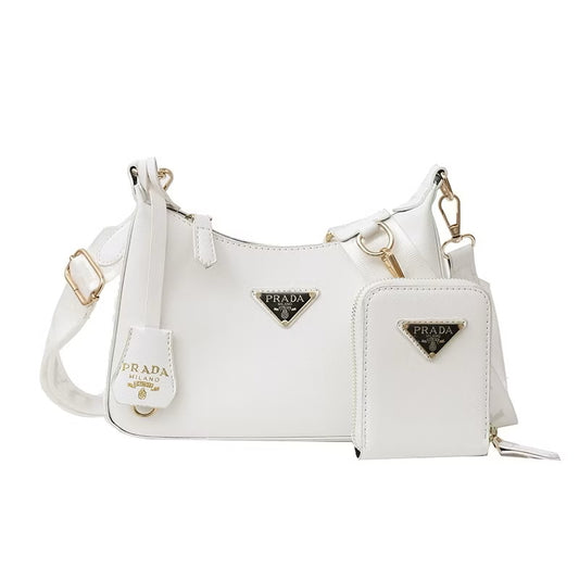 Crossbody pr da pu blanca