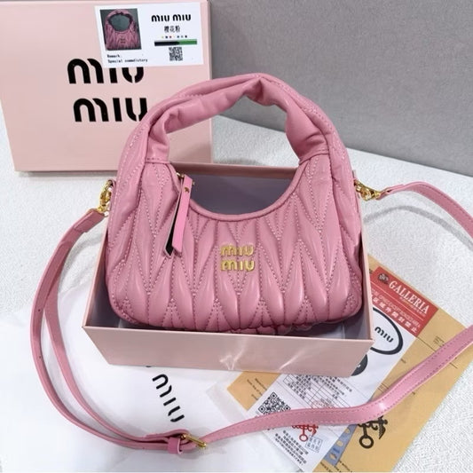Carter Miu textura strap largo regulable rosada
